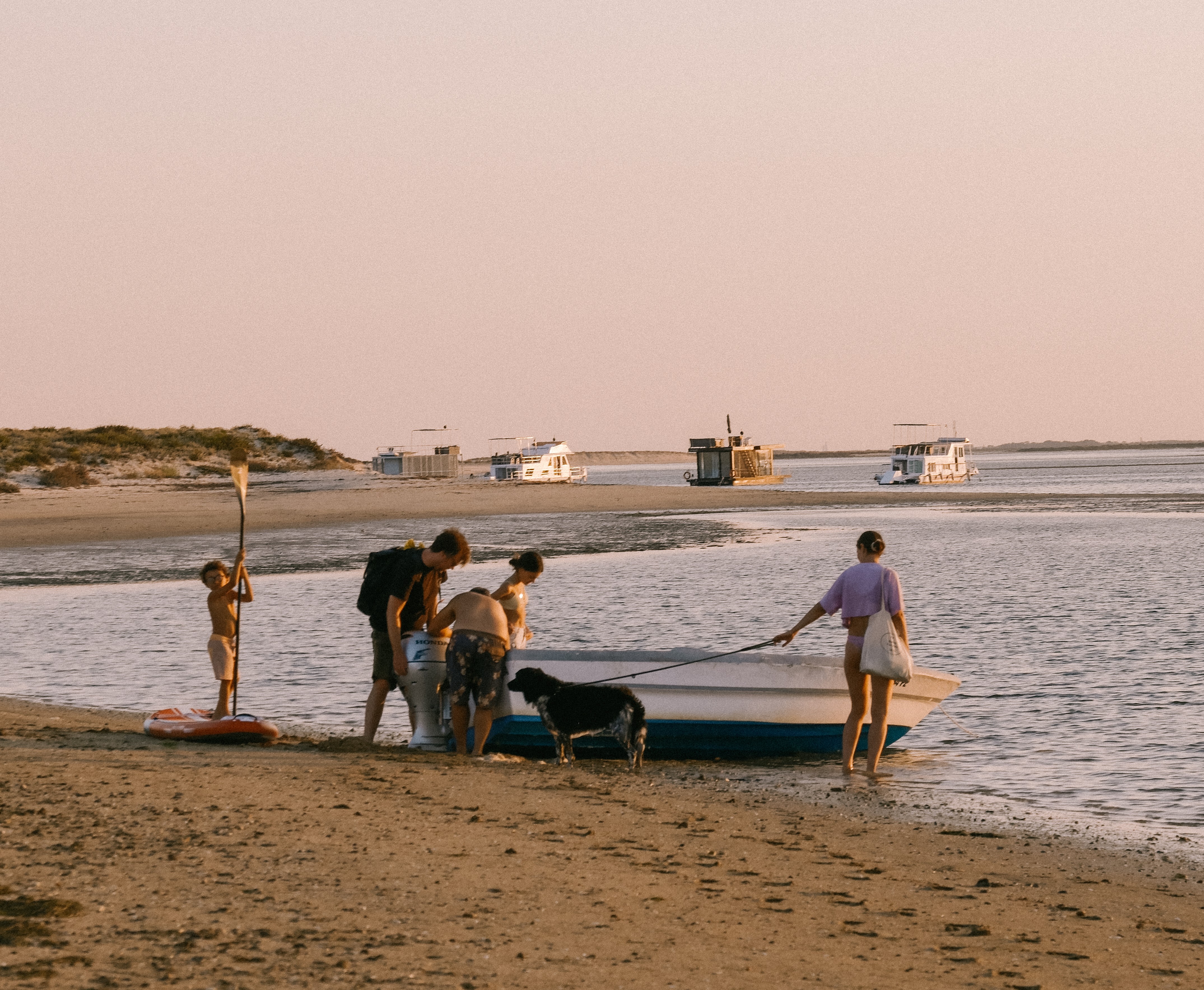 Ria Formosa — evening on the sandbank