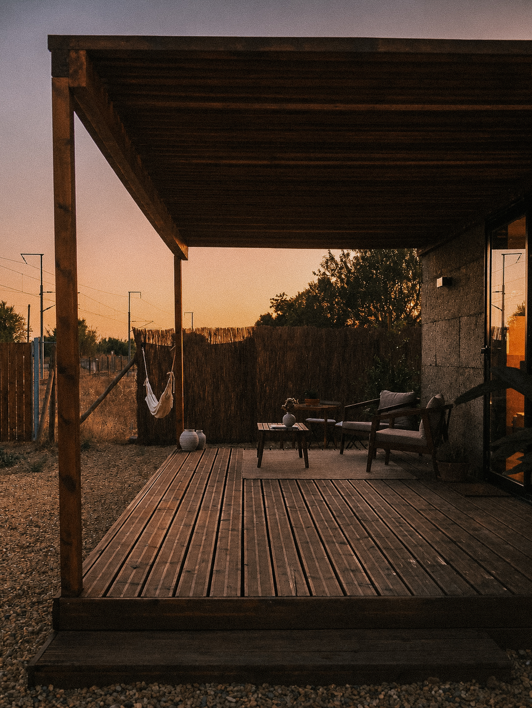Deck at dusk